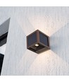 V-Tac 9W Solara vegglampe med sensor, CCT - IP65, Corten-hus, solcelle, PIR-sensor