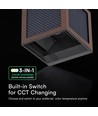 V-Tac 9W Solara vegglampe med sensor, CCT - IP65, Corten, solcelle