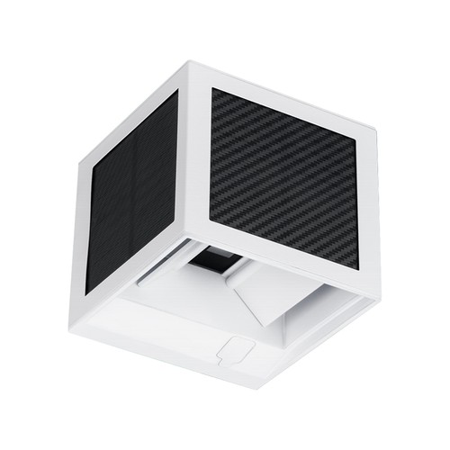 V-Tac 9W LED solcellevegglampe med sensor - CCT, IP65, hvitt hus, PIR-sensor