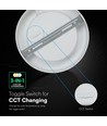6W Ø12cm LED utenpåliggende panel - CCT, Backlit, CREE chip, 6 års garanti, rund