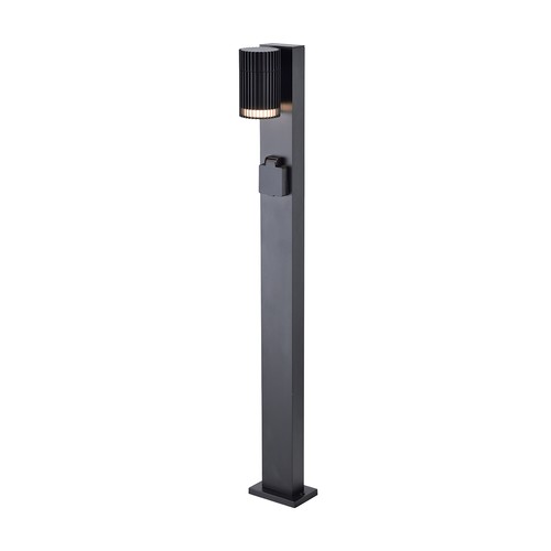 V-Tac 80cm GU10 hagelampe bedlampe - IP44, sort, uten lyskilde