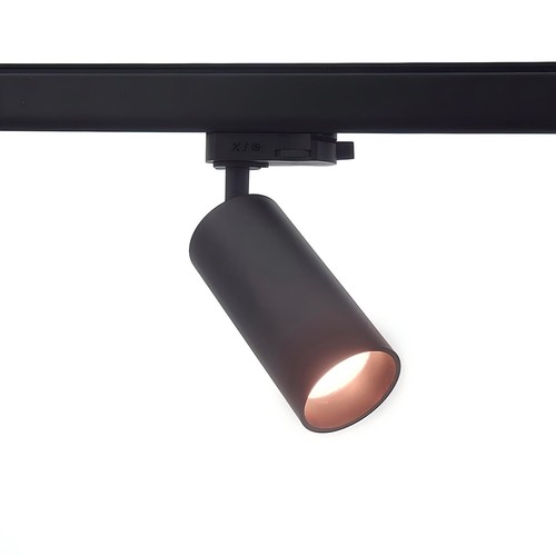 10W 3-faset RA97 dimbar skinnespot - 110lm/w, sort