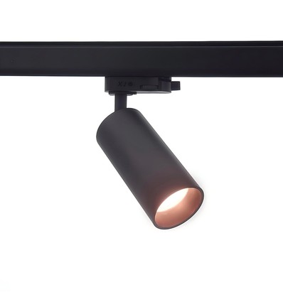 10W 3-faset RA97 dimbar skinnespot - 110lm/w, sort