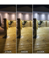 5m 20W/m Vanntett COB CCT LED-strip RA90 - 24V DC, IP68, 576 LED pr. meter