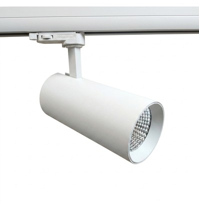 30W 3-faset RA90 skinnespot - 100 lm/W, 36 grader, Sort, Philips LED