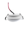 6 stk. 12V downlight - 2,5W, rund, inkl. hullsag og quick connector, til båt mm.