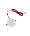 6 stk. 12V downlight - 2,5W, rund, inkl. hullsag og quick connector, til båt mm.