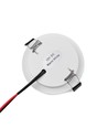6 stk. 12V downlight - 2,5W, rund, inkl. hullsag og quick connector, til båt mm.