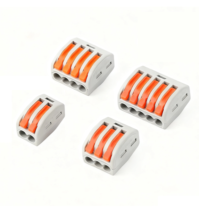 Koblingsklemmer sett 46 stk. - 0,32-2,5 mm² for 2/3/4/5 ledere