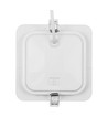 12W Dure 3 kvadratisk LED-taklampe - CCT, IP54, 14,5x14,5 cm