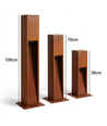 Corten hagelampe - 70 cm, 12W, IP65 utendørs, inkl. lyskilde