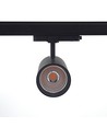 29W 3-faset skinnespot RA98 - 110lm/w, 38 grader, sort