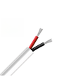 100m Kabel rød/svart, hvit rund - 2x0,35mm², 12-24V, til LED-strip