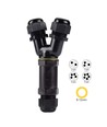 Sort Y-koblingsboks, 3-leder - IP68 vanntett, for skjøting av ledninger, Ø8-12mm kabel