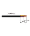 Sort Y-koblingsboks, 3-leder - IP68 vanntett, for skjøting av ledninger, Ø8-12mm kabel
