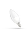 E14 8W LED-kronepære - C38, mattet glass