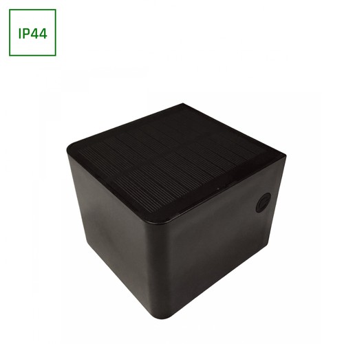 LUMINA BLOCK 2,5W solcelle vegglampe - 1400mAh, 10x8,3x10,7cm, IP44, utendørs