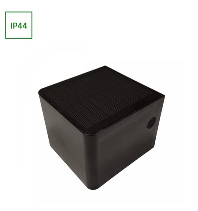 LUMINA BLOCK 2,5W solcelle vegglampe - 1400mAh, 10x8,3x10,7cm, IP44, utendørs