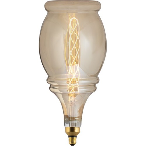 E27 6W XXL Flex Bell filamentpære - 250lm, dimbar, 2000K, gullfarget glass