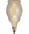 E27 6W XXL Flex Bell filamentpære - 250lm, dimbar, 2000K, gullfarget glass