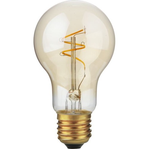 E27 4,2W Slim Flex Filament dimbar LED-pære - 470lm, A60, 2200K, Gold finish
