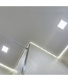 24W Firkantet LED innfellingspanel - Backlit, 3-i-1 CCT, CREE chip, 6 års garanti