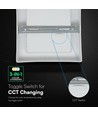 18W CCT LED taklampe kvadratisk - 3-i-1 fargevalg, Cree chip, 6 års garanti
