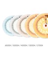30W LED taklampe med sensor - 5CCT, hvit kant, innebygd bevegelsessensor