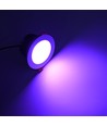 6W Ø9cm innfellingsspot dimbar RA90 - 12-24V, hull: Ø7,5 cm, mål: Ø9 cm, hvit kant