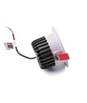 6W Ø9cm innfellingsspot dimbar RA90 - 12-24V, hull: Ø7,5 cm, mål: Ø9 cm, hvit kant