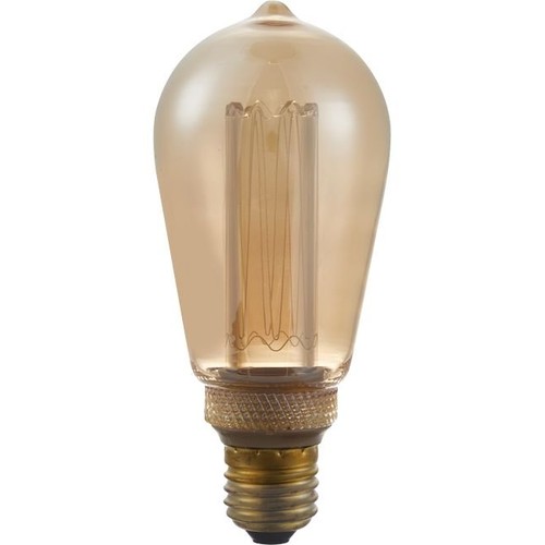 E27 3,5W dimbar LED-pære - ST64, Vintage Rustika, 1800K, gullfarget glass, 100lm