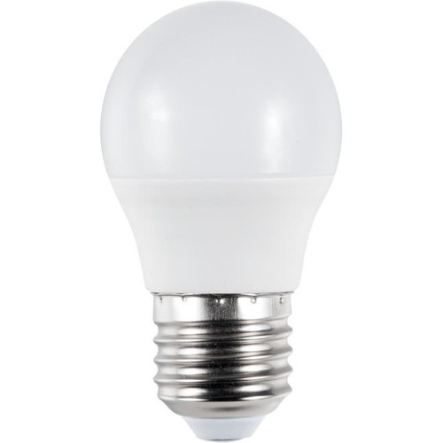 E27 5W LED kronepære - G45, 450lm, opalt glass, 3000K