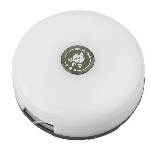 Campinglampe m. 10 meter lyskjede - oppladbar, IP64, hvit