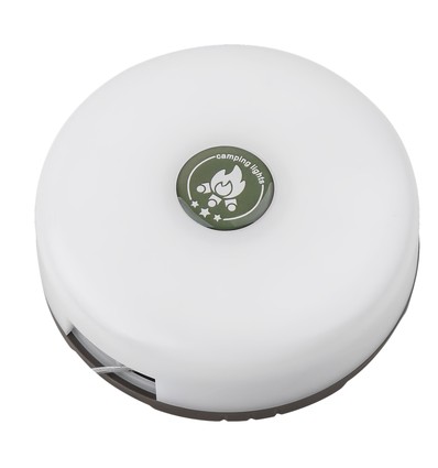 Campinglampe m. 10 meter lyskjede - oppladbar, IP64, hvit