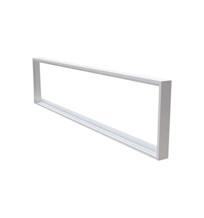 Ramme til 120x30 LED panel - Samlesett, hvit kant