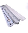IP65 T8 LED armatur - Til 2x 120 cm LED rør, IP65 vanntett, Gjennomtrådet