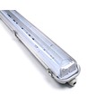 150cm Industriarmatur - Til 2x 150cm T8 LED-rør, IP65 vanntett, gjennomgangskoblet