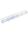 150cm Industriarmatur - Til 2x 150cm T8 LED-rør, IP65 vanntett, gjennomgangskoblet