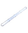 120cm Industriarmatur - Til 2x 120cm T8 LED-rør, IP65 vanntett, gjennomgangskoblet
