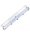 120cm Industriarmatur - Til 2x 120cm T8 LED-rør, IP65 vanntett, gjennomgangskoblet