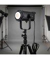 200W Projektør til foto og video - Flimmerfri, justerbar farge/lysstyrke, Display, inkl. fjernkontroll, 5m kabel