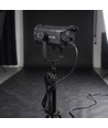 200W Projektør til foto og video - Flimmerfri, justerbar farge/lysstyrke, Display, inkl. fjernkontroll, 5m kabel