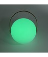 Oppladbar RGB LED bordlampe - Hvit, inkl. fjernkontroll, IP54 utendørs