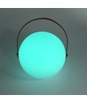 Oppladbar RGB LED bordlampe - Hvit, inkl. fjernkontroll, IP54 utendørs