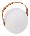 Oppladbar RGB LED bordlampe - Hvit, inkl. fjernkontroll, IP54 utendørs
