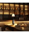 Oppladbar RGB LED flaskelampe - Hvit, inkl. fjernkontroll, IP54 utendørs