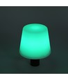 Oppladbar RGB LED flaskelampe - Hvit, inkl. fjernkontroll, IP54 utendørs