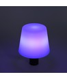 Oppladbar RGB LED flaskelampe - Hvit, inkl. fjernkontroll, IP54 utendørs