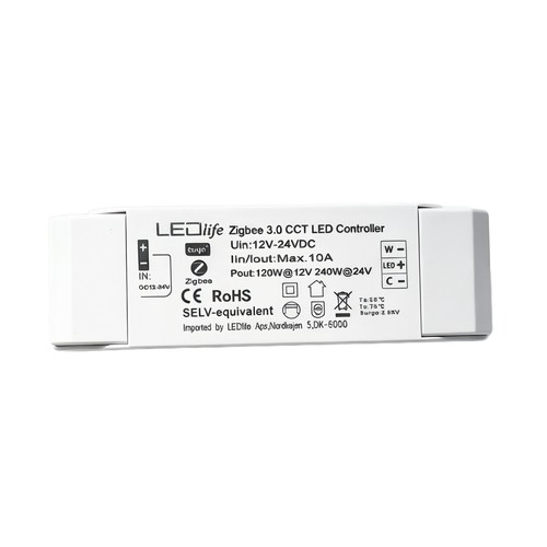 LEDlife rWave Zigbee CCT controller - Zigbee 3.0, 12V (120W), 24V (240W)