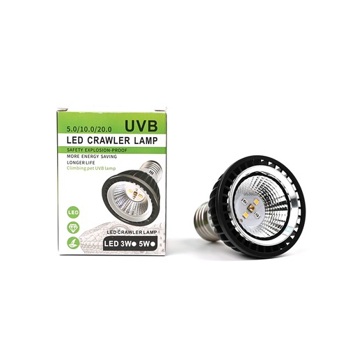Reptil varmelampe UVA/UVB - 50W, klipsholder